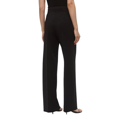 Pantalone Donna Editore in Jersey Interlock Stretch Fit Dritto